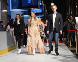 Deborah Compagnoni, Carolina Kostner e Alessandro Benetton 
